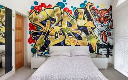 Graffiti a belső utca trendek lakberendezés álom ház