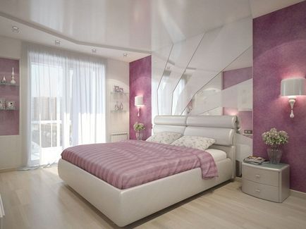 Idei pentru dormitor în tonuri roz, interioare de design de fotografie în roșu și roz, alegerea de tapet,