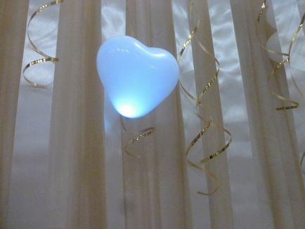 Utilizarea LED-urilor în decorarea nunților cu bile - compania este un magician (Kazan)