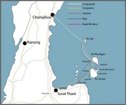 Cum ajungeți de la Bangkok la insula Koh Tao (bangkok - koh tao), pavel cache Thailanda - vip