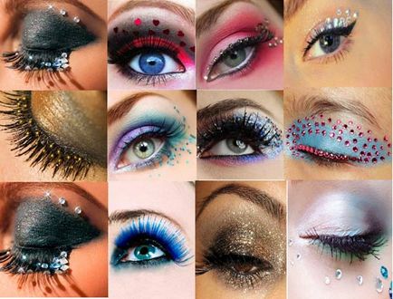 Cum sa faci make-up pentru noul an 2017 ochi gri, albastru, verde si maro, foto