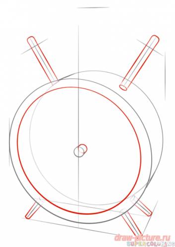 Як намалювати будильник олівцем поетапно