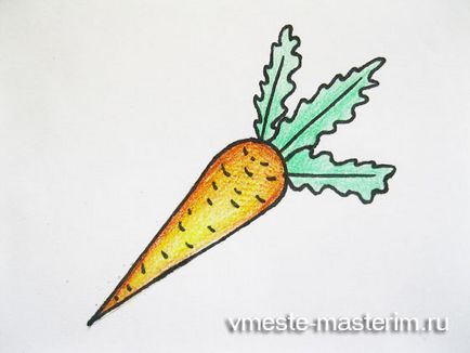 Як намалювати моркву поетапно (майстер-клас)