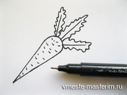 Як намалювати моркву поетапно (майстер-клас)