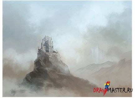 Як намалювати руїни зруйнованого замку - matte painting