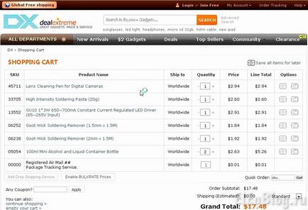 Hogyan vásároljon DealExtreme (az én tapasztalatom szerint), elektronikai mérnöki blog