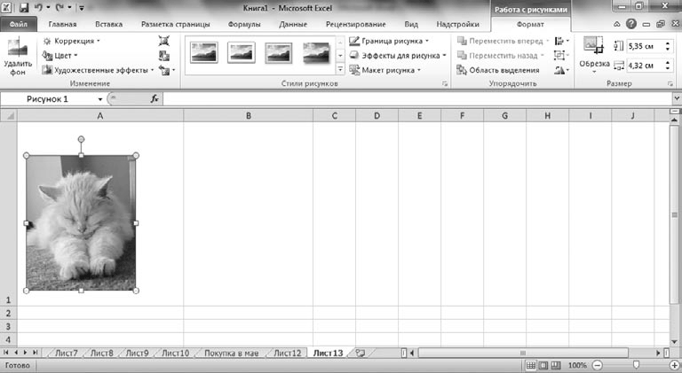 Cum să lucreze corect și ilustrații și desene în Excel 2010, birou microsoft pentru femei