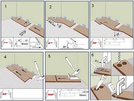 Cum de a pune în mod corespunzător podele laminate cu propriile mâini, instrucțiuni, fotografie, video
