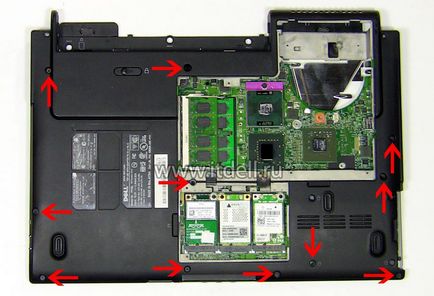 Cum de a dezasambla un laptop dell xps m1530