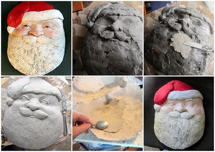 Cum de a face pe Moș Crăciun din papier-mache