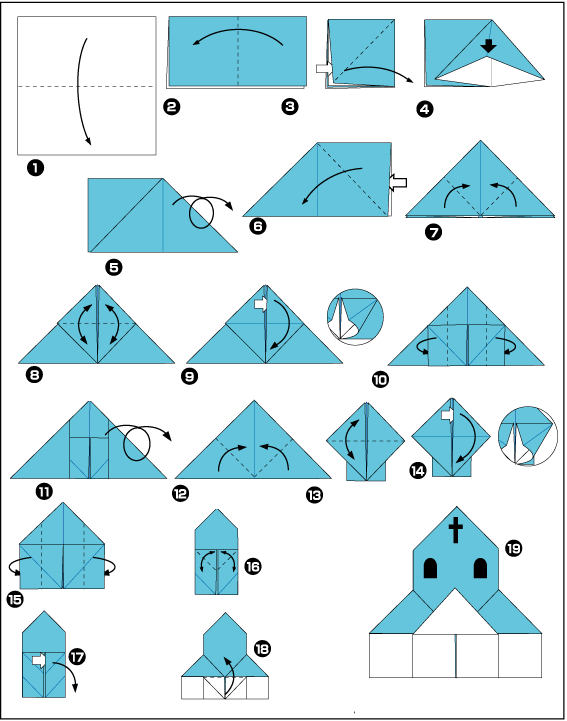 Як зробити купол церкви з паперу схема