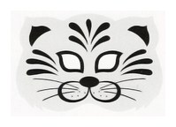 Cum de a face o mască - o pisică - de la o hârtie trei variante de pisici pentru diferite cazuri 