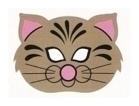Cum de a face o mască - o pisică - de la o hârtie trei variante de pisici pentru diferite cazuri 