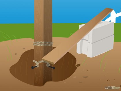 Cum să eliminați un stâlp de lemn