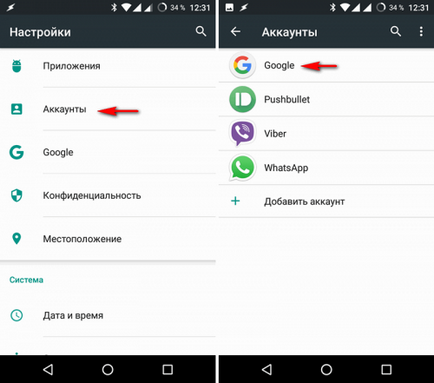 Cum de a restabili contactele pe Google pe Android