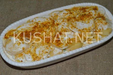 Csőben sült burgonya gombával (burgonya gratin csirkével és gombával recept) Csőben sült burgonya gombával