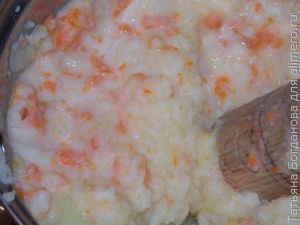 Картопляне пюре з кабачком і морквою