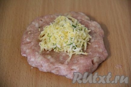 Szelet sajttal és tojással - a recept egy fotó