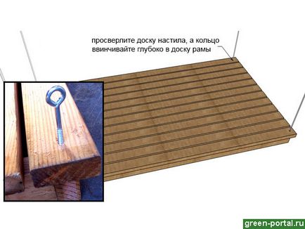 Bed-swing pentru a oferi odihnă între cer și pământ - design peisaj cu mâinile lor