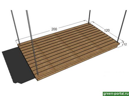 Bed-swing pentru a oferi odihnă între cer și pământ - design peisaj cu mâinile lor