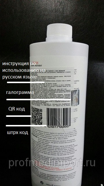 Купити стартовий набір для бразильського випрямлення волосся pro-techs keratin за оптовою ціною від