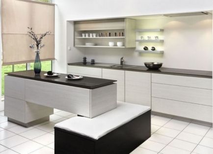 Bucătărie în exemple de design de fotografie alb-negru