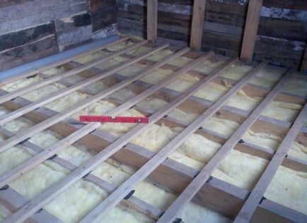 Лаги для підлоги розмір бруса і процес укладання