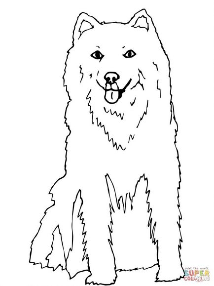 Laiki színezés - színezés Lars és a kutya Laika színező gyerekeknek online nyomtatási