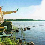 Ловля риби на пшеницю, російська рибалка