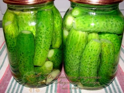 Pickles, sterilizálás nélküli, házi receptek Lyudmila