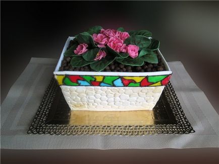 Gheață de tort de primă clasă cu flori