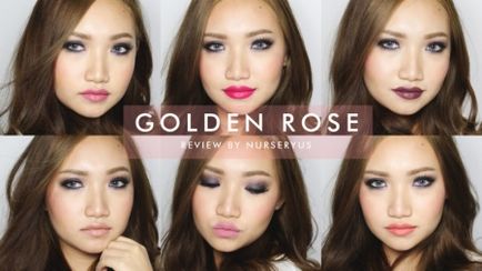 Matte Lipstick golden rose ceruza és folyékony, paletta, bársony, matt, vélemények