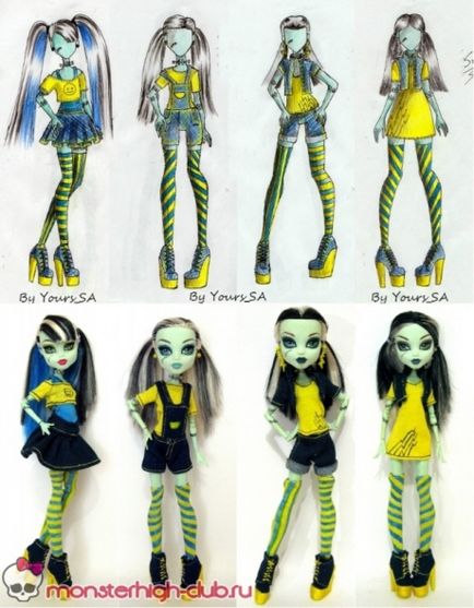 Міні колекція для Френкі штейн - пеппи - (наряд 1), monster high