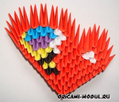 Modulare diagramă origami fluture de asamblare