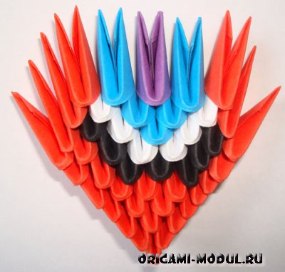 Modulare diagramă origami fluture de asamblare