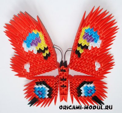 Modulare diagramă origami fluture de asamblare