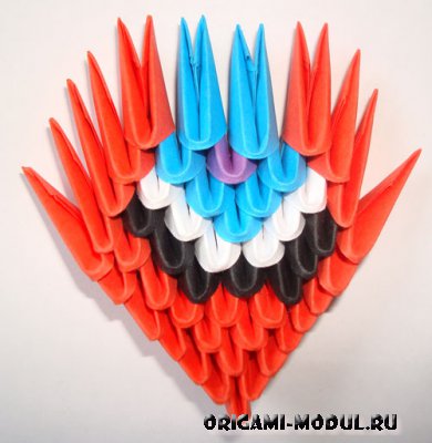 Modulare diagramă origami fluture de asamblare