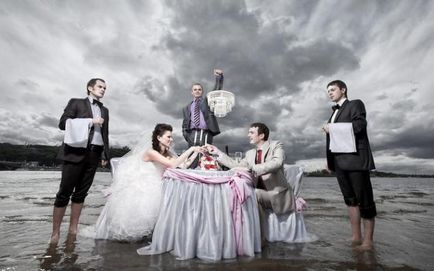 Szokatlan esküvői fotó ukrán fotós
