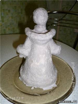 Новорічні вироби дід мороз і снігуронька з пап'є-маше, своїми руками - новий рік - подарунки до