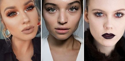 Újév make-up 2017-ben, mint egy alkotó szem és az ajkak