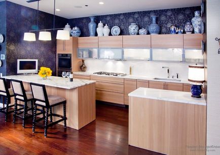 Imagini de fundal în interiorul bucătăriei, idei originale pentru design interior