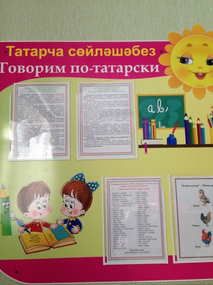 Оформлення куточка з вивчення татарської мови