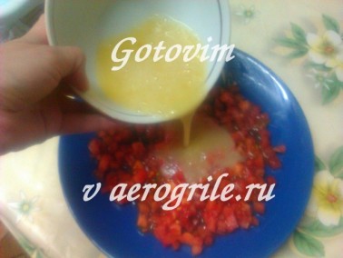 Omelet în aerogrill, rețetă cu fotografie