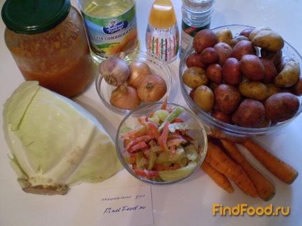 Овочі тушковані в томаті рецепт з фото