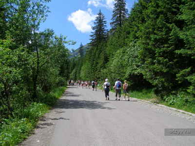 Drumeții în apropiere de Zakopane