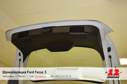 Izolația totală a zgomotului ford focus iii (Ford Focus 3), raportul fotografiei - 12 volți