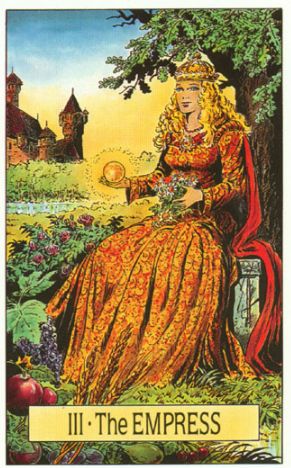 Teljes értékű lasszó Empress (háziasszonyok) tarot kártyák