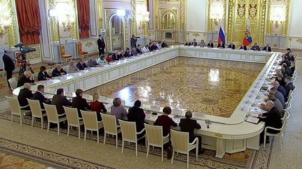 Președintele Putin a avut o reuniune a Consiliului pentru Dezvoltarea Societății Civile și a Drepturilor Omului în Kremlin