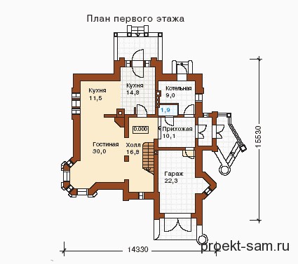 Proiecte de case în stilul unui castel medieval