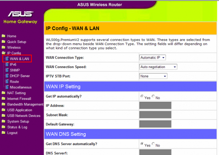 Firmware router ASUS wl-500g pentru conexiune modem 3g